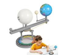 Three Planet Astronomy Model - Solar System Globe Educational Toy System | Astronomical Science Teaching Aid Kit Interactive Space Learning Model For Kids Boys Girls School Education