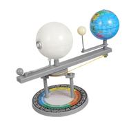 Three Planets Model - Orbital Sun Earth Moon Durable ABS Interactive Science Educational Kit, Practical Device of Heavenly Mechanics, Educational Aid for the Astronomical Classroom | R