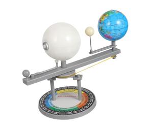 Three Planets Model - Orbital Sun Earth Moon Durable ABS Interactive Science Educational Kit, Practical Device of Heavenly Mechanics, Educational Aid for the Astronomical Classroom | R