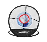 Three Pocket Chipping Net Foldable Nylon Practice Target for Golfers | Indoor Warm, Quiet Aim Improvement, Fits Clubs and Balls, Office or Driving Range Use