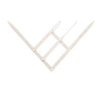 Three Point Eyebrow Measuring Ruler Second Generation Stainless Steel | Golden Ratio, Sliding Three Point Positioning, Silver Finish, for Eyebrows and Lips, Portable Tool