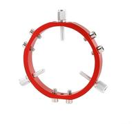 Three-Point Telescope Ring 90mm Red Aluminium Alloy Guide Scope Mount for Astrophotography & Star Observation(90mm)