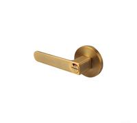 Three Pole Bathroom Lock Featuring Red Green Indicators for Maximum Privacy Awareness (Gold)