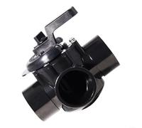 Three Port Diverter Valve for Pentair 263028, 2" to 2-1/2" Pool Equipment Part, High-Flow PC Construction, Lubricant-Free Design for Easy Installation in Residential and Commercial Systems(black)