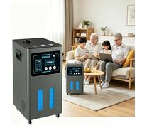 Three-Port Inhaler, Hydrogen Inhalation Machine, Seven-Stage Gas-Liquid Separation, No Water Spraying, No Backflow, Accelerates Hydrogen Production, Suitable for Home Use