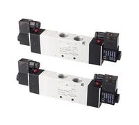Three Position Five Way 4V430C-15 4V430E-15 4V430P-15 Pneumatic Electric Solenoid Valve 12V 24V 110V 220V(4V430C-15,AC24V)