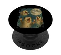 Three Possum Moon Live Weird Design PopSockets Adhesive PopGrip