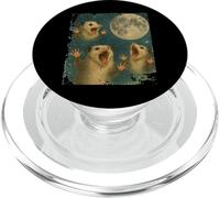 Three Possum Moon Live Weird Design PopSockets PopGrip for MagSafe