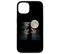 Three Possums Howling at the Full Moon Midnight Mischief, Case for iPhone 13