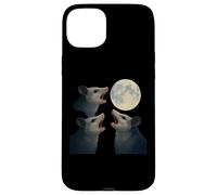 Three Possums Howling at the Full Moon Midnight Mischief, Case for iPhone 15 Plus