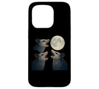 Three Possums Howling at the Full Moon Midnight Mischief, Case for iPhone 15 Pro