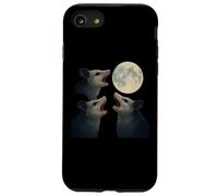 Three Possums Howling at the Full Moon Midnight Mischief, Case for iPhone SE (2020) / 7/8