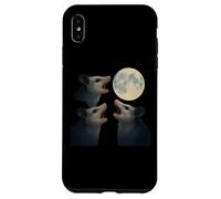 Three Possums Howling at the Full Moon Midnight Mischief, Case for iPhone XS Max