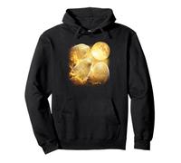 Three potatoes Howling At The Moon yellow tie dye potato Pullover Hoodie