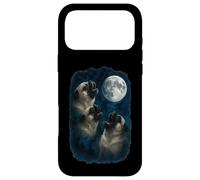 Three Pugs Howling At The Moon 3 Pugs Moon Case for iPhone 17 Pro Max
