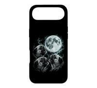 Three Pugs Under Moon Funny Canine Night Scene Case for iPhone Air