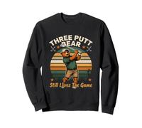 Three Putt Bear Still Loves The Game Funny Golf Sweatshirt