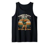 Three Putt Bear Still Loves The Game Funny Golf Tank Top