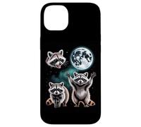 Three Raccoons Under The Full Moon Night Sky Case for iPhone 14 Plus