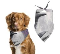 Three Ravens Moon Funny Dog Bandana Cats Puppies Triangle Scarf for Small Medium Large Pet