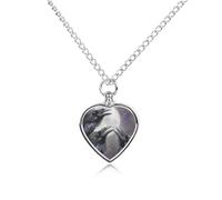 Three Ravens Moon Novelty Urn Necklace for Ashes Pet Dog Cremation Jewelry Memorial Keepsake Pendants