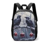 Three Ravens Winter Day Casual Daypack Daily Backpacks Travel Shoulder Bag with Adjustable Straps for Women Men
