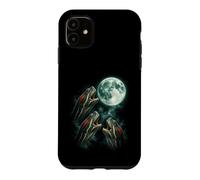 Three Red Eared Sliders Under Moon Wildlife Art Case for iPhone 11