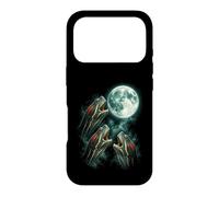 Three Red Eared Sliders Under Moon Wildlife Art Case for iPhone 17 Pro