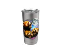 Three Red Panda Moon | 3 Moon Forest Panda Howling Bear Stainless Steel Insulated Tumbler