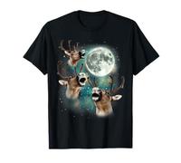 Three Reindeer Moon | 3 Howling Magic Meme Cursed T-Shirt