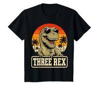 Three Rex 3rd Birthday T-Rex Dinosaur 3 Years Old Kids T-Shirt