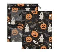 three Ringing binder 2 PCS He Terrifying Black Halloween ghosts Bat