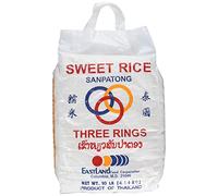 Three Rings Thai Sticky Rice (Sweet Rice), 160 Ounce