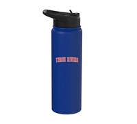Three Rivers Texas TX College Style Red Text Three Rivers Stainless Steel Insulated Water Bottle