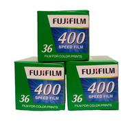 THREE ROLLS OF Fuji 400 36exp COLOUR FILM - Dated 07/2026 - Last Few Left