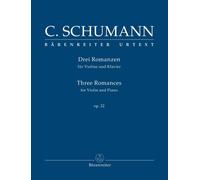 Three Romances for Violin & Piano Op.22 Violin Music Ross Baerenreiter Germany