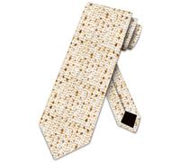 Three Rooker Passover Ties Mens Matzo Bread Necktie Jewish Tie