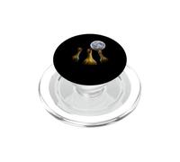 Three Rubber Chicken Moon Funny Screaming Fowl Cursed Joke PopSockets PopGrip for MagSafe