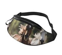 Three running horses Print Unisex Pack Waist Bag Travel Accessory for Outdoor Activities and Everyday Use