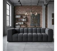 Three Seater Contemporary Sofa Baloo Dark Grey