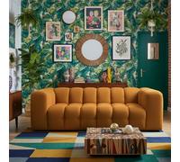 Three Seater Contemporary Sofa Baloo Dark Yellow