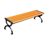Three-seater garden bench - solid wood slatted double sofa, park bench, lounge seating, patio chair, all-weather outdoor furniture, suitable for balconies, porches, and backyards