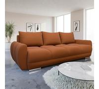 Three Seater Sofa Bed With Storage Logo 3 Orange