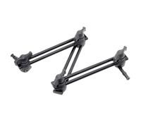 Three-Sectioned Double-Articulated Arm with 2x 5/8" Studs - Aluminium, 2x Standard 5/8" Stud, 5kg Max. Load Capacity, 360° Rotation