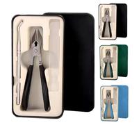 Three Sets of Eagle Beak Beveled Nail Clippers, Eagle Beak Nail Clippers, Super Sharp Oblique NailClippers, Wide Jaw Opening Anti-Splash Slanted for Easy Grooming (Black)