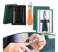 Three Sets of Eagle Beak Beveled Nail Clippers, Super Sharp Oblique Nail Clippers for Thick Nails, Seniors & Ingrown Care (2pcs-c)