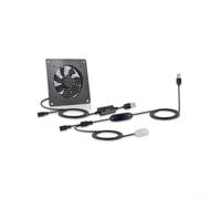 Three-Setting USB Fan with Digital Temperature Control 0-60C for Stable Thermal Management in Home Theater Setups Plant Houses and Pet Areas (U03T1225JG)