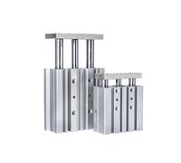 Three Shaft Cylinder Pneumatic Guided Air Cylinder Double Acting MGPM Bore 12/16/20/.../100 Mm Stroke 10/20/25/.../300 Mm(MGPM40-25Z)