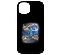 Three Sharks Howling At The Moon Weird Meme Shark Case for iPhone 13