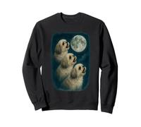 Three Shih Tzu Howling At The Moon 3 Shih Tzu Moon Sweatshirt